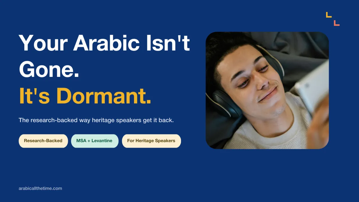 Arabic for Heritage Speakers: A Reactivation Plan Backed by Research
